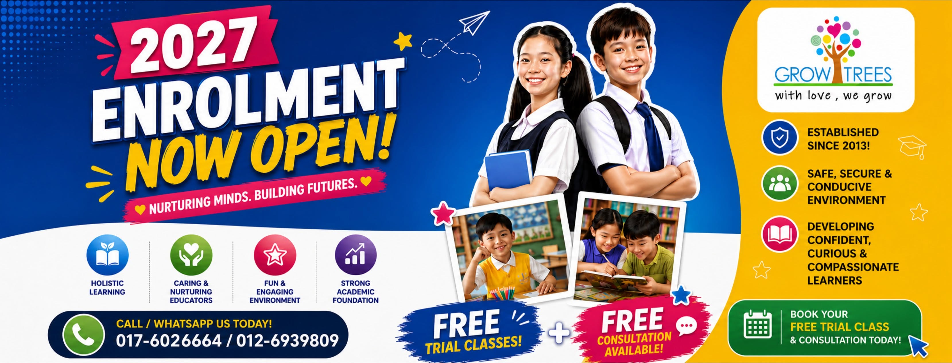Growtrees 2027 primary school enrolment